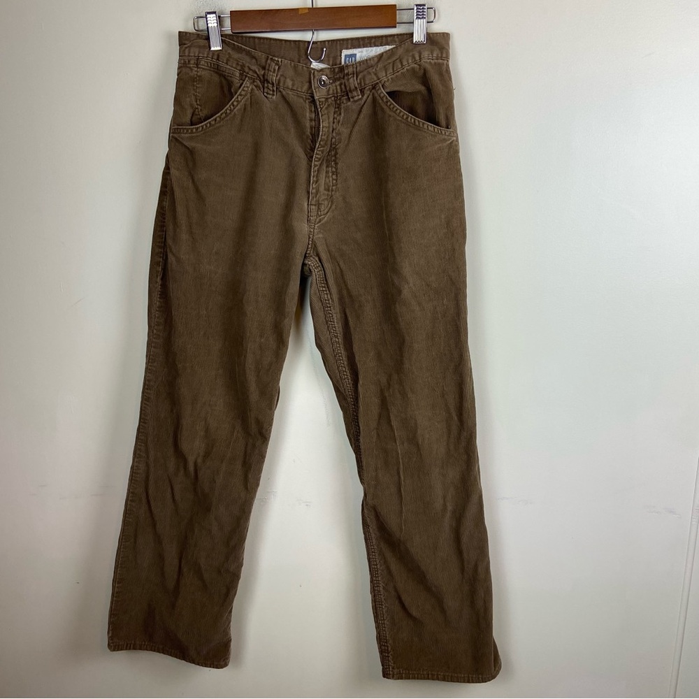 Vintage Gap Brown Corduroy Cords Worker Jean y2k Streetwear Dad‎ Pants 30x30